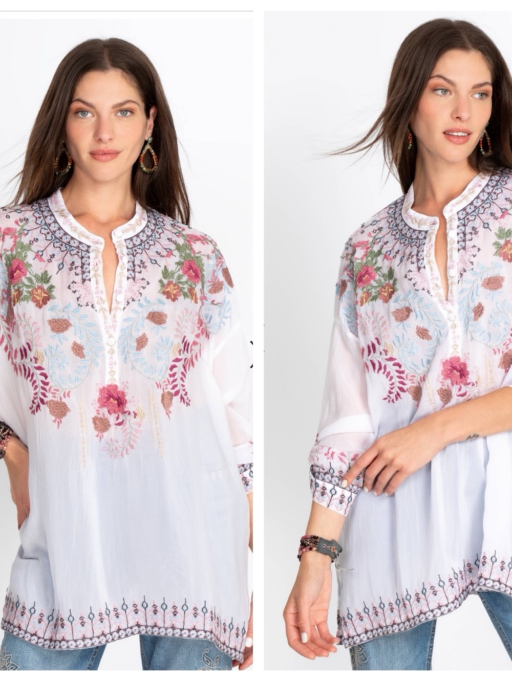 Johnny Was Sundae Tunic Size XXL